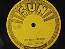 CHARLIE FEATHERS: Peepin' Eyes / I've Been Deceived 45 (repro, sm center hole,