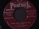 WILLIE MAE THORNTON: Mischievous Boogie / Every Time I Think Of You 45 (shiny c