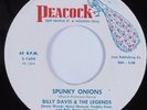 Inst. R&B Mod Tittyshaker 45 BILLY DAVIS & LEGENDS Spunky Onions PEACOCK HEAR ++