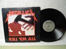 Metallica LP Kill Em All Fantastic Psych Rock Heavy Metal 1983 Megaforce Orig