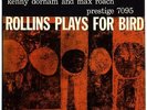 SONNY ROLLINS 'Plays For Bird'  2nd US PRESTIGE1956 DG  VG+