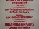 RARE GINETTE NEVEU/HANS SCHMIDT-ISSERSTEDT BRAHMS « STILL 0305 S 48 »