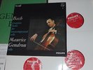 BACH suites cello solo GENDRON original french philips 835272/74 ay box 3 lp
