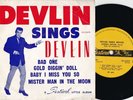 Johnny Devlin Rare OZ EP Devlin sings Devlin EX ’61 Festival FX10075 MONO Rocker