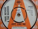 PAUL REVERE AND THE RAIDERS JUST LIKE ME ORIGINAL UK CBS 45 CLIP DEMO