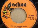 ERROL DUNKLEY - KEEP THE PRESSURE DOWN  ORIGINAL  UK  ACKEE  45  CLIP