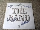 SIGNED/AUTOGRAPHED-THE BAND-RICK DANKO/LEVON HELM/HUDSON+2/LP RECORD COVER/DYLAN
