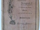 Columbia Graphophone Cylindres Francais Catalogue - 1899