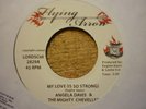 northern soul angela davis my love is so strong/ gloria walker you hitreissue 45
