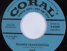 Halloween Rock & Roll 45 IVAN Frankie Frankenstein CORAL VG+ promo HEAR