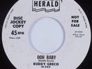 Rockabilly 45 BUDDY GRECO Ooh Baby HERALD HEAR promo