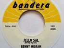 BENNY INGRAM Jello Sal WHITE VINYL 45 Rockabilly Rock & Roll RICK EMERSON Surf