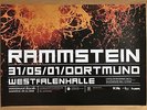 RAMMSTEIN  2001  DORTMUND  -  orig.Konzert Concert Poster  A1