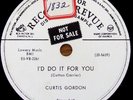 Curtis Gordon, 78 RPM Flexi Record,Rockabilly,Country, I'd Do It For You ,RCA