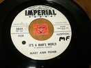 MARY ANN FISHER - IT'S A MAN'S WORLD - I KEEP COMIN BACK  / LISTEN - RNB POPCORN