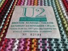 U2  Brixton Gig Ticket From 3/11/84 Super Condition