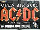 AC/DC  2001    orig. Concert Poster-Tour Poster   118 x 84 cm, Art.22