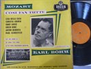 MOZART cosi fan tutte - KARL BOHM - LISA DELLA CASA / DECCA LXT 5107-9