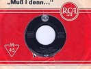 7“ Elvis Presley – Wooden Heart-Muss i denn / RCA - Schriftcover // Germany 1961