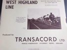 The West Highland Line.Rare Argo Transacord ORANGE VINYL LP.6000-1.Steam Train