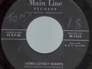 LEE ANDREWS & HEARTS on Mainline - Long lonely nights/The Clock - R&B Doowop