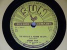 1958 Rockabilly Country 78 rpm JOHNNY CASH The Ways of A Woman In Love  SUN 302