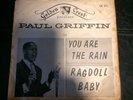 RARE RECORD PICTURE SLEEVE ROCKABILLY R&B ROCKER PAUL GRIFFIN SLEEVE ONLY