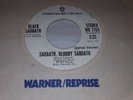 BLACK SABBATH Sabbath Bloody Sabbath 1973 WHITE PROMO 45 Warner Bros WB 7764