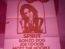 1968 GIG POSTER. Spirit, Bonzo's, Mott the Hoople. Psychedelia. VG.