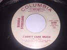 BARBRA STREISAND GOTTA MOVE / I DON'T CARE MUCH RARE COLUMBIA RECORDS PROMO 45