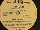 78 rpm Hot Honky-Tonk Rock A Billy by Slim Rhodes on Gilt Edge 5026 grade E-