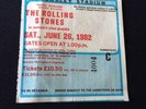 ••••••VINTAGE 1982 Wembley Rolling Stones Concert Ticket