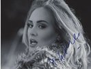 ADELE Stunning Signed Authentic 8x10 B/W PHOTOGRAPH in BLUE PEN