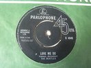The Beatles - Love Me Do 1962 UK 45 PARLOPHONE BLACK LABELS