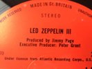 LED ZEPPELIN III FIRST PRESS PLUM/RED LABEL - RARE PETER GRANT CREDIT A5/B5 EX+