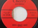 Original Art Adams, Rock Crazy Baby 45, rare rockabilly, vinyl record, 2 sider