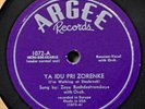 Zoya Rozhdestvenskaya Ya Idu Pri Zorenke Russian Folk 78 Argee 1072 U Riabiny