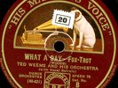 TED WEEMS ORCH. What a Day / RUDY VALLEE   S'posin'   