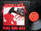 METALLICA KILL 'EM ALL LP HARD ROCK FRANCE 1983 SB 18007 VG+/VG+