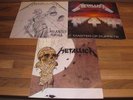 3x METALLICA And Justice For All, ONE, Master of Puppets, LP, Vinyl