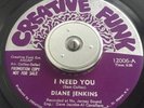 Northern Soul / Crossover- Diane Jenkins - I Need You - Creative Funk Original