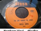 ? MOSES SMITH 'The Girl Across The Street' OLDIE Northern Soul 45 HEAR