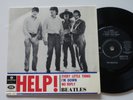 Mega rare The Beatles EP Help  Dark Blue Parlophone GEOS 234 Sweden VG+/VG++