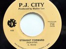 P.J. PJ CITY-STRAIGHT FORWARD /LOOK AROUND ON RISE PRIVATE MODERN SOUL BOOGIE 45