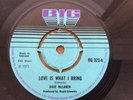 DAVE McLAREN Love Is What I Bring / RUPIE EDWARDS ALL STARS 1971 UK BIG  BG 323 