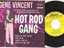 GENE VINCENT Hot Rod Gang 7'' EP R&R orig YELLOW LABEL PROMO  w/ Picture cover