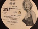 78 rpm Movie Star, Marilyn Monroe picture label RCA Promotion Disc grade E-