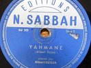 arabic moroccan jewish 78 RPM-albert suissa- yahmane - editions n.sabbah france