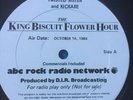 Twisted Sister & Kick Axe King Biscuit Flower Hour Live Concert 10/14 1984 2 LP