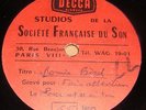 ronnie bird - test pressing 25cm tourne en 45t - elle m'attend - pyral